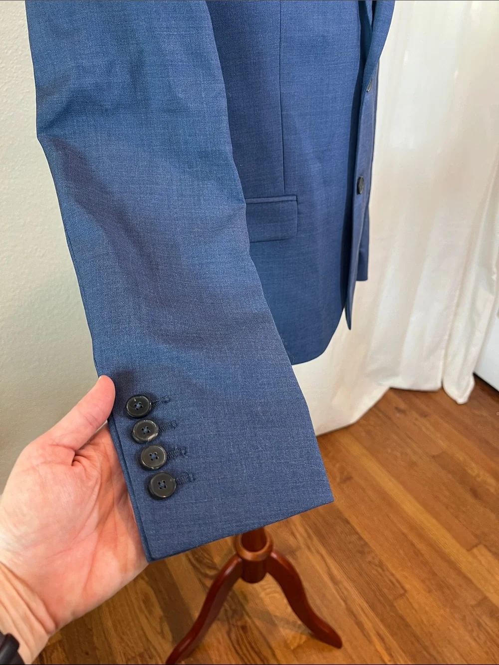The Kooples Blue Two-Button Sport Coat Blazer 100% Wool. NWT. French 48. US M.